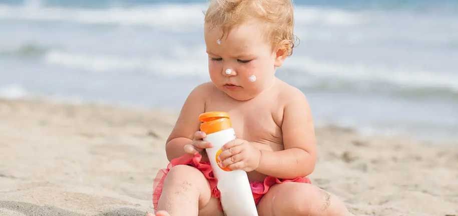 حماية الأطفال من أشعة الشمس